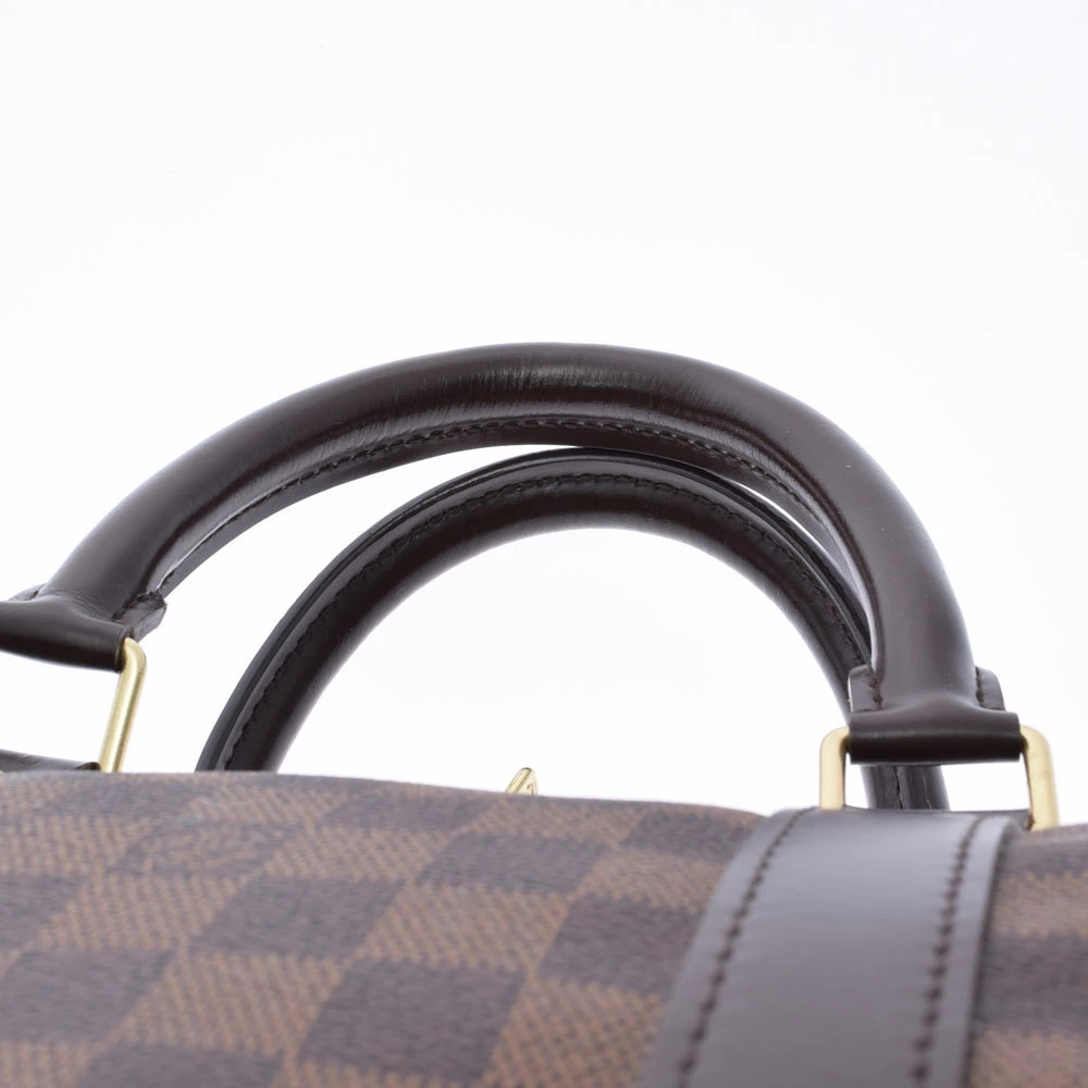 LOUIS VUITTON Damier Keepall Brown Canvas Boston Bag - Picture 4 of 9